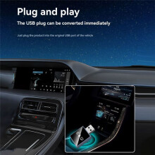 3 w 1 Bezprzewodowy Adapter Carplay Carplay Android Auto Airplay USB Dongle Przewodowy Carplay do Bezprzewodowego Podłącz i Graj