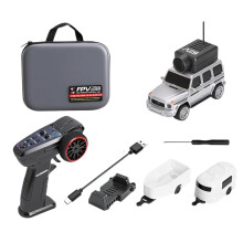 1:64 RC Car 6406-C FPV VTX Kit  Racing Car 2.4G 720P HD Camera App Controlled Photos+Videos+VR Built-in Gyro Silver