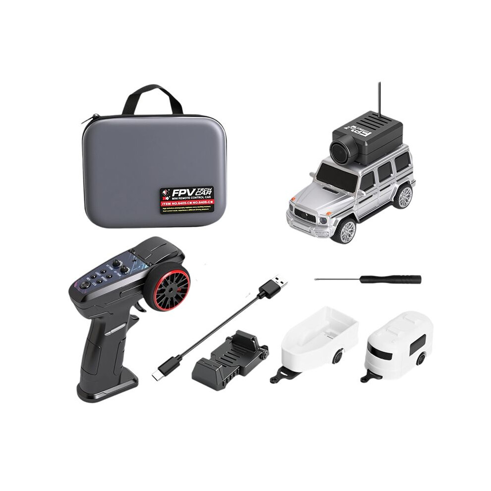 1:64 Rc Car 6406-C Fpv Vtx Kit Racing Car 2.4G 720P Hd Camera App Controlled Photos+Videos+Vr Built-In Gyro Silver 6031540418158