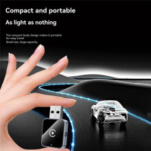 2-in-1-Kabelloser Carplay-Android-Auto-Adapter, Carplay AI Box, USB-Dongle, Kabelgebundenes Carplay zu Kabellosem Plug-And-