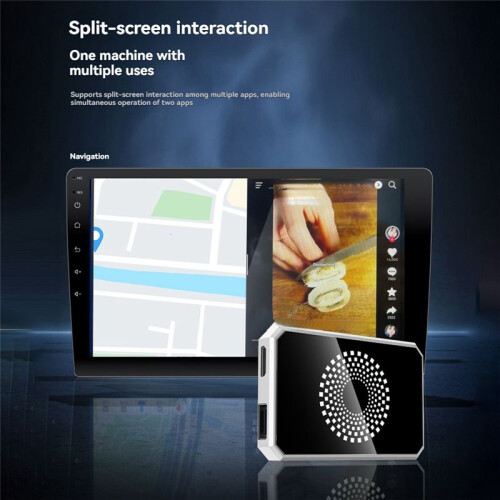 Wireless Carplay to Android AI Box Carplay/Android Auto/to Android 13 with HD Port Supports Split-Screen Interaction A 2
