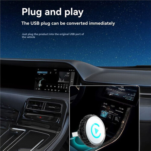 2IN1 Wireless CarPlay Android Auto BT+WIFI USB Dongle Adapter   AI Box Converts Wired to Wireless Plug  B 2