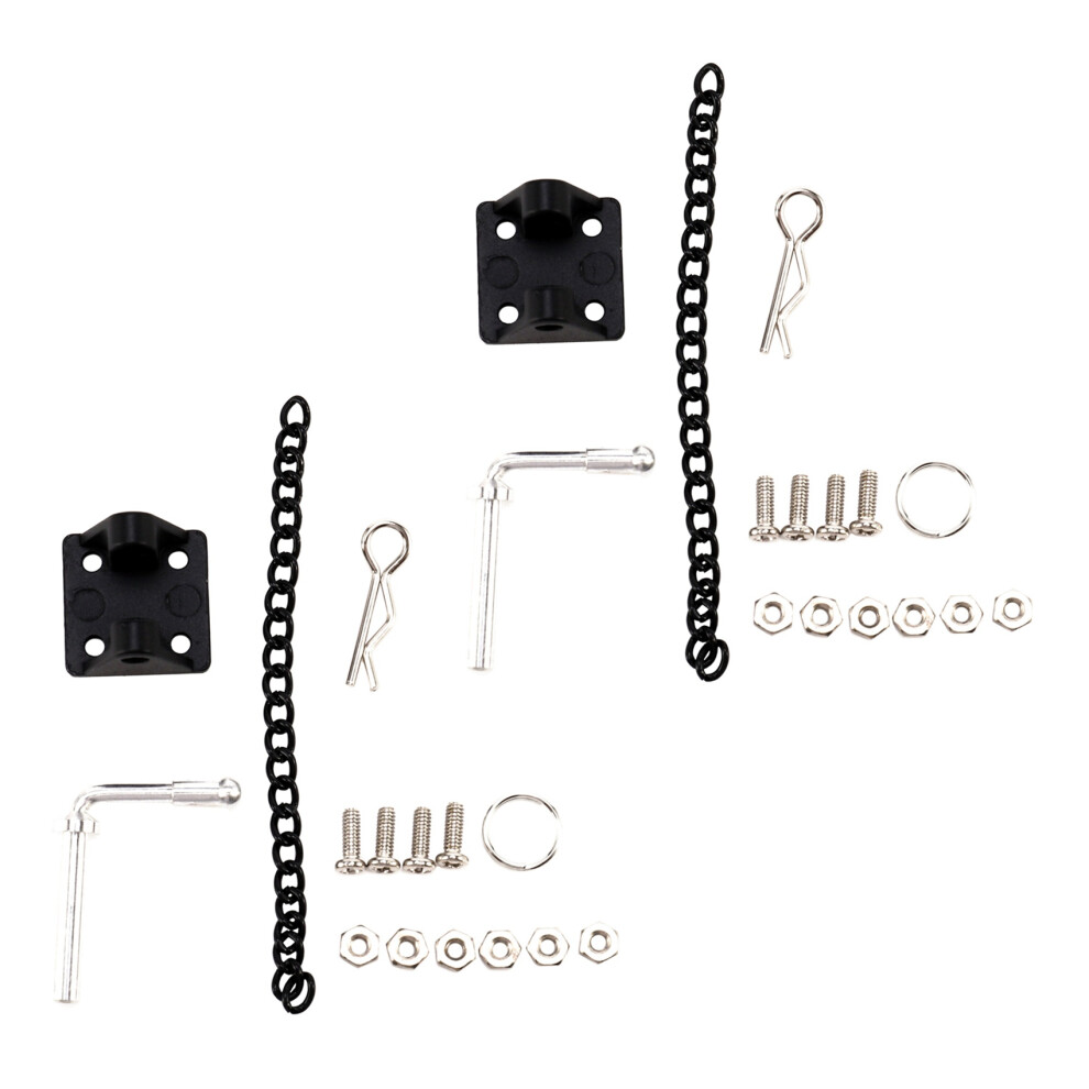 2X 1/10 Rc Rock Crawler Metal Tow Shackle Trailer Hook For Axial Scx10 90046 Cc01 Rc4wd D90 D110 6033664563073
