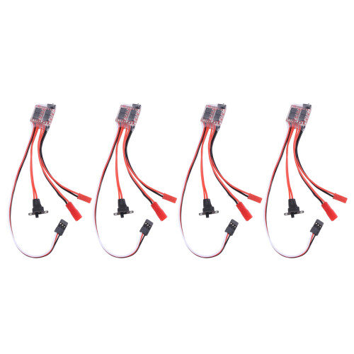 4X 20A Bustophedon ESC Brushed Speed Controller For RC Car Truck Boat 1