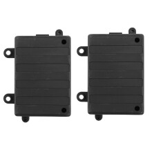 2X Receiver Box Rc Car Radio Box Decoration Tool Plastic for 1/10 Rc Rock Crawler Car Axial Scx10 Rc4Wd D90 D110 D130