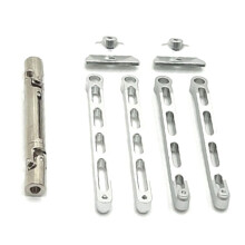 Pull Rod Set for MNMODEL 1/12 MN82 LC79 MN78 Remote Control Car Parts Metal Upgrade Silver