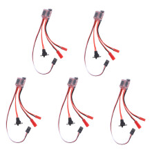 5X 20A Bustophedon ESC ContrôLeur de Vitesse Brossé pour Bateau de Camion de Voiture TéLécommandéE