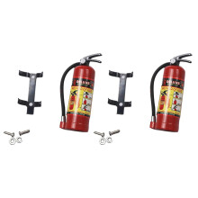 2X RC DéCoration Extincteur en MéTal pour 1/10 RC Crawler Axial SCX10 90046 TRX4 D90, Rouge