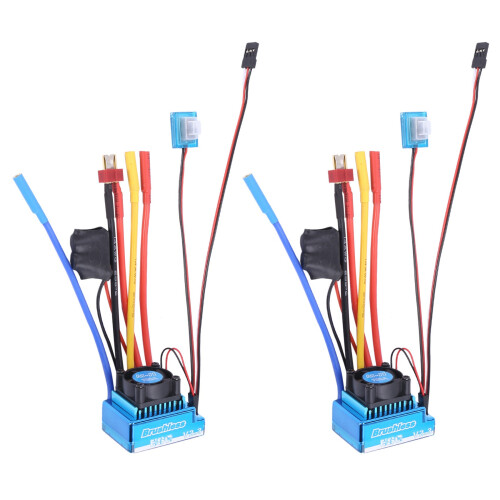 2X 120A Brushless Esc Electric Speed Controller Waterproof Dust-Proof Rc Part Accessory