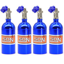4X Metal Simulated NOS Nitrogen Bottle for 1/10 RC Crawler Car TRX4 Bronco RC4WD D90 D110 Axial Scx10 90046