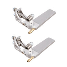 2PC RC Boat Aluminium Alloy Water Absorbing Rudder 52mm Steering Rudder for Remote Control RC Boats CNC Parts