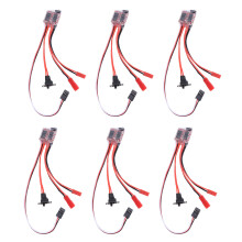 6X 20A Bustophedon ESC Contrôleur de Vitesse Brossé pour Bateau de Camion de Voiture Télécommandée