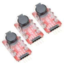 3X Loudhailer Lipo Batteriespannung Alarmanzeige Checker 2-3S LED-Anzeige fuer RC Hubschrauber Quadcopter Autobatterie