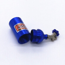 3X Metall Simulierte NOS Stickstoff Flasche für 1/10 RC Crawler Auto TRX4 Bronco RC4WD D90 D110 Axial Scx10 90046, Blau