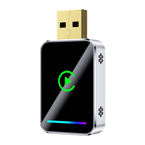 2IN1 Wireless CarPlay Android Auto   Box USB Adapter Dongle Plug  Converts Wired Carplay to Wireless B