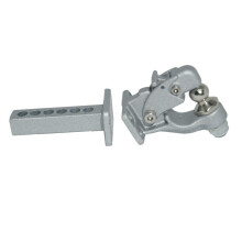 2X Metal Hitch Trailer Haken für 1:10 Scx10 90046 90047 Trx4 Rc Crawler Car (Silber)