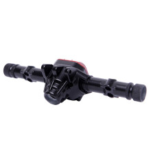 2X 1/10 Scale RC Auto Legierung Vorder- und Hinter Achse GehäUse Case für Axial SCX10 II 90046/90047 RC Raupen Auto Schwarz
