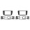 2X 2 DIN Adapter CD Trim Panel Stereo Interface Radio Car Frame Panel Fascia for  Ibiza 2008+ 1