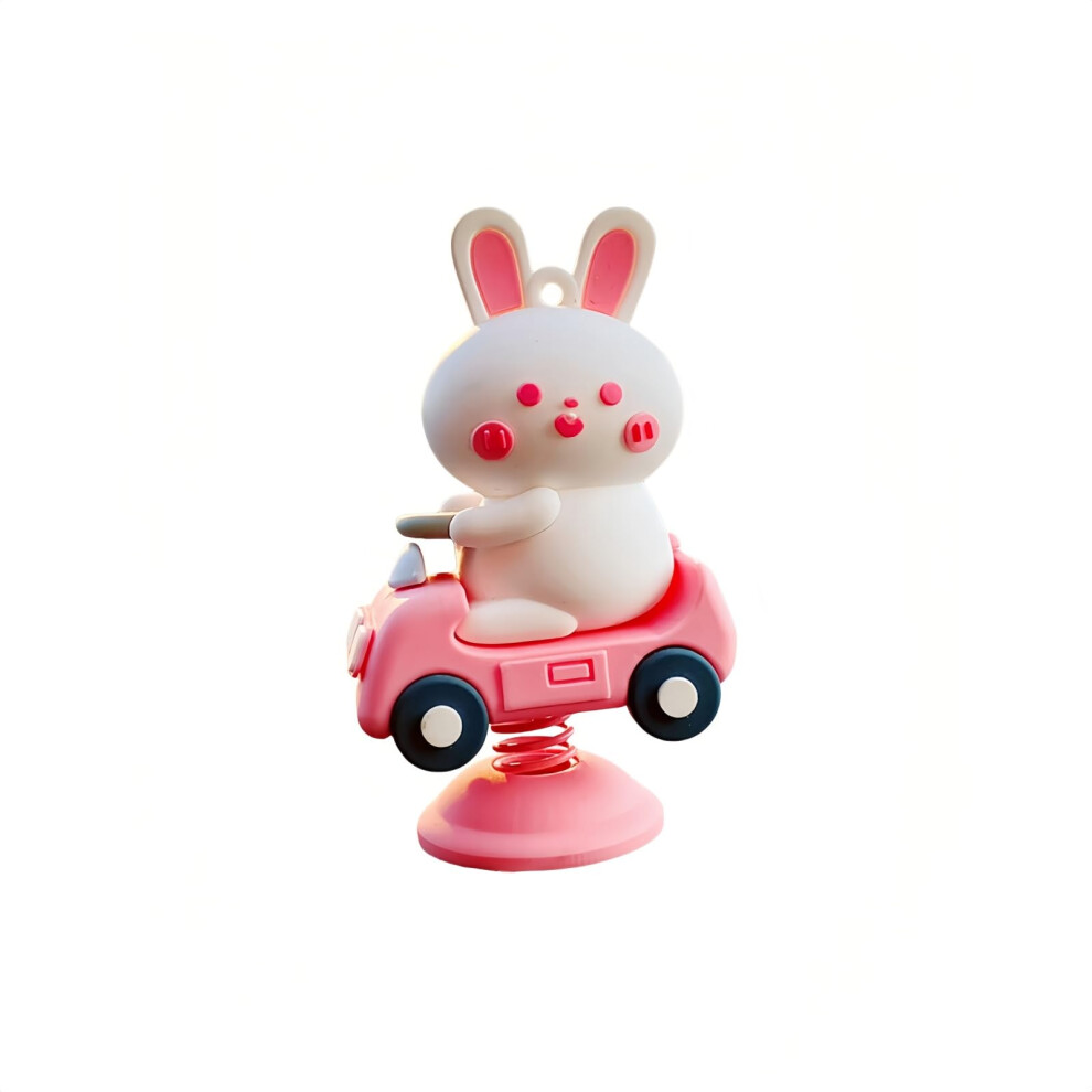 Car Dashboard Ornament Cute Bunny Spring Bobblehead Anime Car Accessories For Interior Display 9073542362975