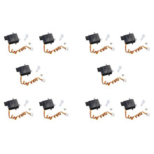 10X Servo de Plástico 1.9G para V966 V911S V977 V930 V931 XK K110 K124 A600 A430 A800 RC HelicóPtero Peças Acessórios