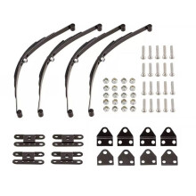 4 Piezas de Barra de Acero Inoxidable de SuspensióN de Resorte de Hoja Dura para 1/10 Crawler Car Axial SCX10 F350 RC4WD D90 TF2 Truck