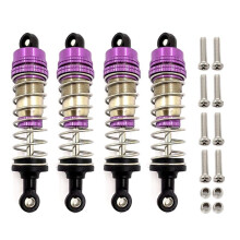 4 StüCk MetallöL-StoßDäMpfer-DäMpfer für 144001 144010 124007 124016 124017 124018 1240190 RC-Autoteile, Lila