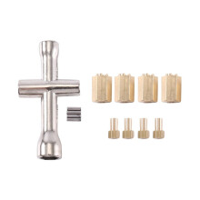 4Pcs Brass 10mm(+6mm) Extended Wheel Hex Hub Adapter 9750 for  TRX4M -4M 1/18 RC Crawler Car Upgrade Parts