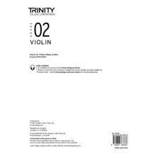 Trinity College London Violin Exam Pieces From 2020 Grade 2 part only