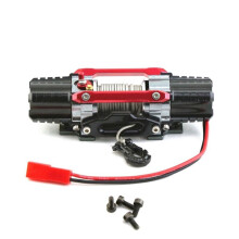 Dubbele Motor Metalen Gesimuleerde Winch voor 1/8 1/10 RC Crawler Auto Axiale SCX10 TRX4 RC4WD D90 KM2 Upgrade Onderdelen,Rood