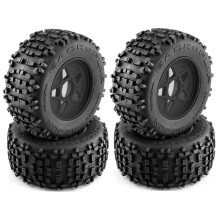 4Pcs 170mm 1/7 1/8 Stunt Truck Tire 12mm 14mm 17mm Wheel Hex for Sledge ARRMA KRATON Outcast ,1