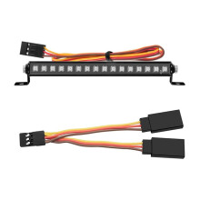 Metal 16 LED 8 Modos Techo Barra de Luz LáMpara de Techo para TRX4M TRX4-M 1/18 RC Crawler Car Upgrade Parts