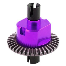 Diferencial de Metal 02024 para HSP 94106 94107 94108 94111 94122 94123 94166 94177 94188 1/10 RC Car Parts, PúRpura