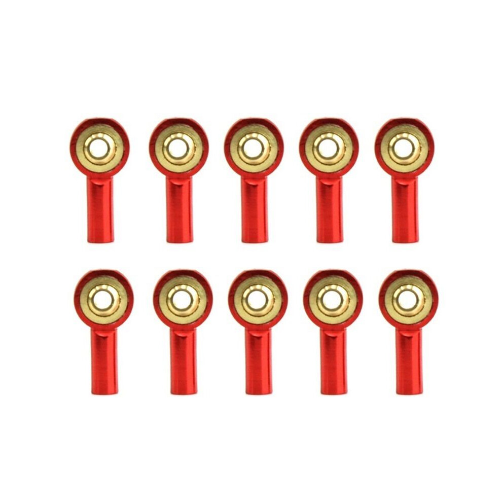 10Pcs Metal M2 Link Tie Rod End Joint Buckle Steering Pushrod Tie Rod End For Rc Car Boat Upgrade Parts, Red 6033339420533
