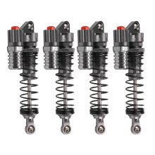 4 piezas Amortiguador de La Aleación de Aluminio 90Mm para 1/10 Escala Rc Rock Crawlers Axial Scx10 D90 Camión