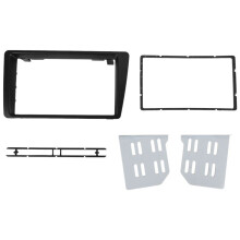 Top Double 2 Din Car Radio Fascia för 2001-2005 LHD Dash Mount DVD Ram Auto Stereo Adapter