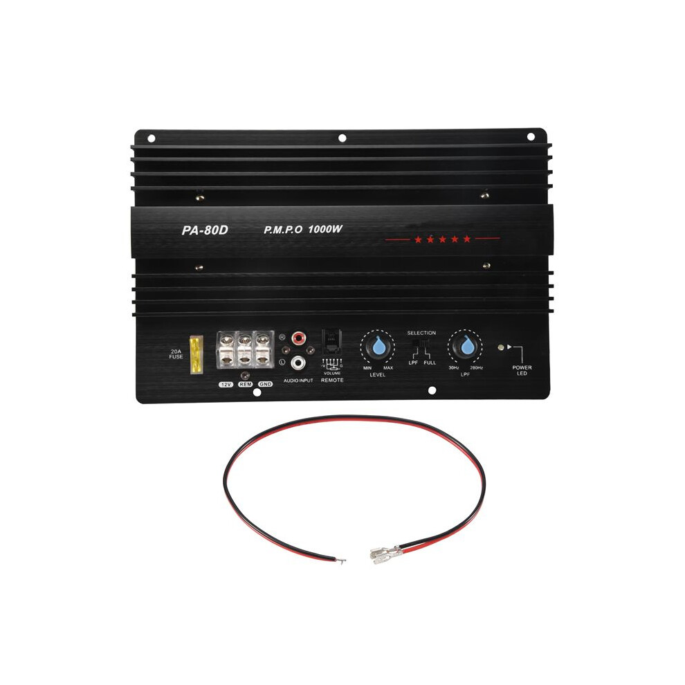 12V 1000W Mono Car Audio Power Amplifier Powerful Bass Subwoofers Amp Pa80d 6032615910072