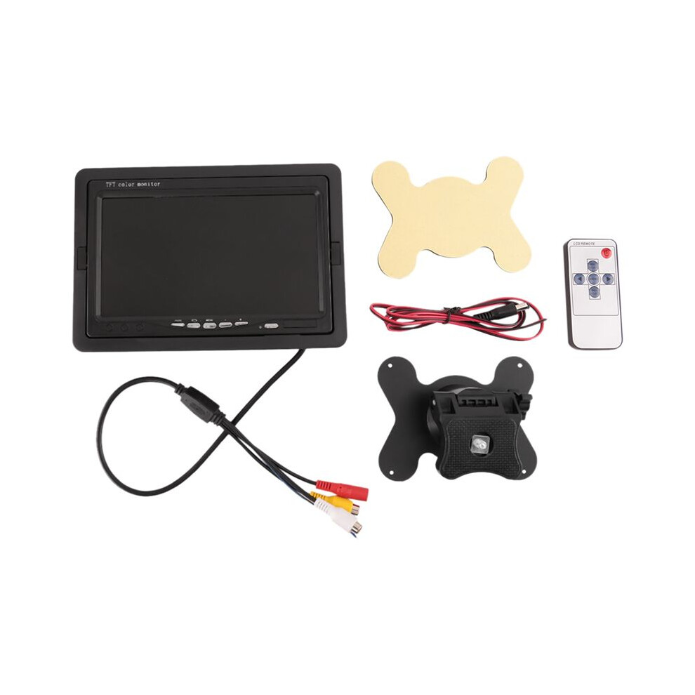 12V-24V 7 Inch Tft Lcd Color Hd Monitor For Car Cctv Reverse Rear View Backup Camera 4713575386979