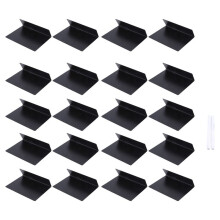 20 PeçAs 4 X 3 Polegadas Lousa Mesa Tenda Sinal Lousa Bufê Etiquetas Etiqueta de Comida para Mesa de Festa Lousa Sinais