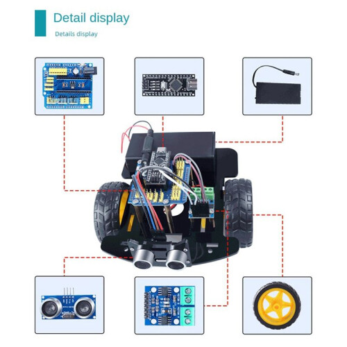 Car  Robot Programming Kit DIY Electronic Kit  Car Robot Kit Programming Learning Programming Kit 2