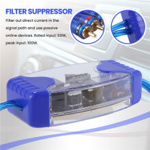 4-Channel Rca Audio Noise Filter Suppressor Ground Loop Isolator Car Stereo 50W