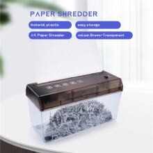 Trituradora de Papel EléCtrica USB de Doble PropóSito Trituradora de Papel de Escritorio Factura Financiera A4 Cortador de Papel para Oficina