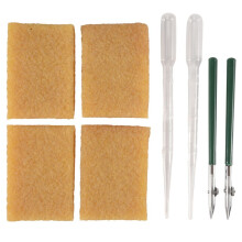 Art Ruling Pen Set Masking Fluid Pen with Glue Residue Eraser,Ruling Ink Pens Fluid  Drawing Tool for Mounting Art