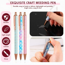 3 Stycken Air Release Weed Penna Vinyl Installation Penna Weed Tool Glitter Fine Point Weed Pin Penna (Chic Style)