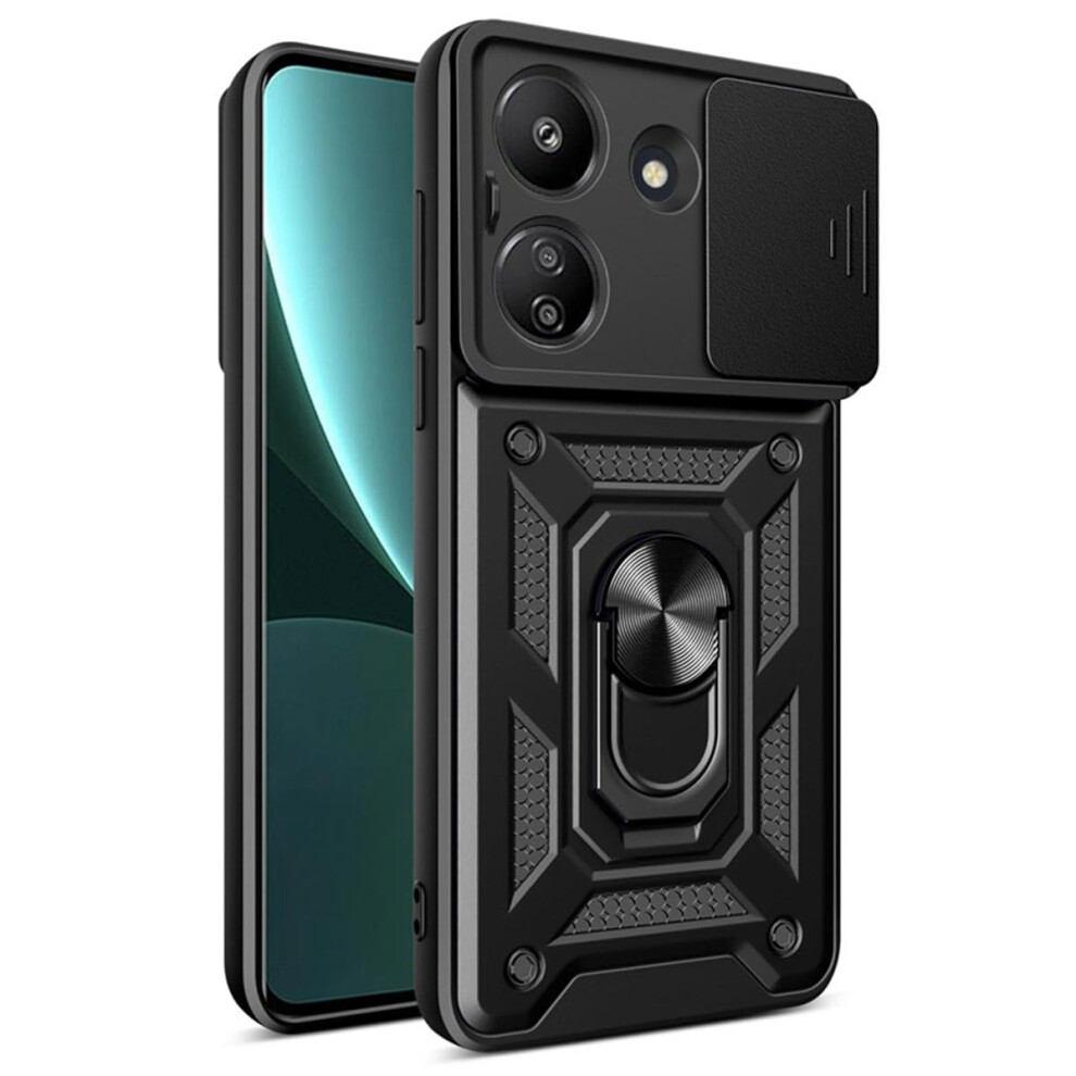 Shockproof Military Grade Case With 360 Ring Kickstand 6.78 Inch For Tecno Camon 30 Pro 5G Black 9169991076140