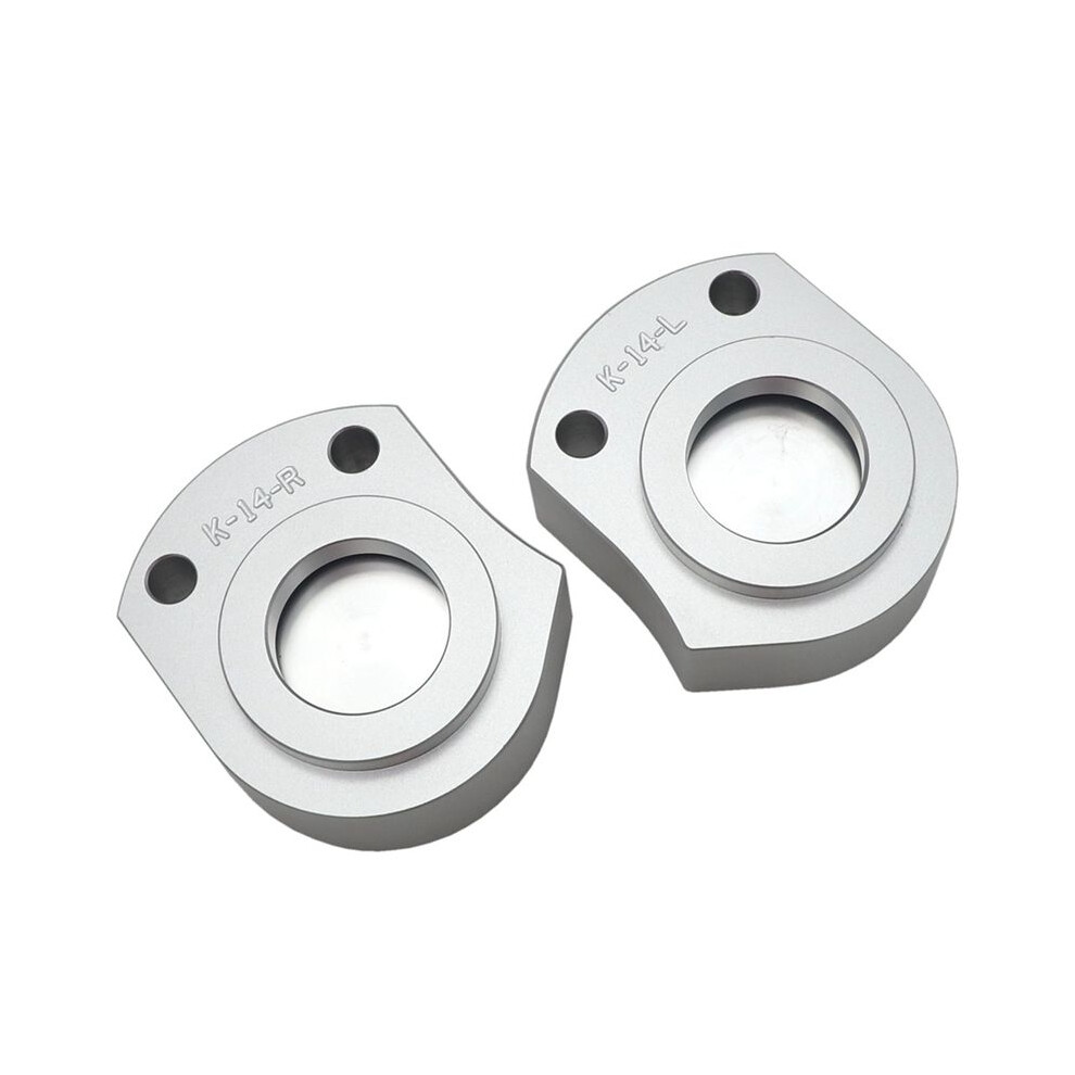 Photos - Barbells & Dumbbells Motorcycle Handle Bar Riser Pads for ZX14R ZZR1400 2006- Moto Handle Bar Increase Pad Parts Silver 2018