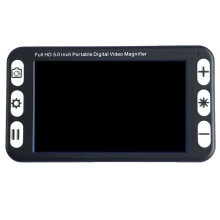 Affichage LCD 5 Pouces Loupe Portable Loupe Vidéo Basse Vision Aide à la Lecture Électronique, Loupe Vidéo Numérique Prise UE