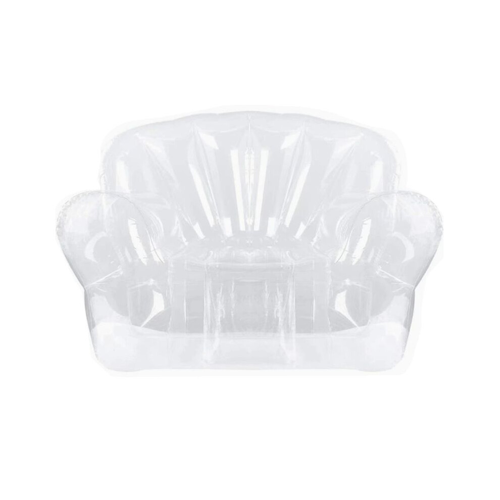 Thickened Outdoor Camping Inflatable Sofa Adult Lazy Inflatable Chair PVC Transparent Sofa Stool