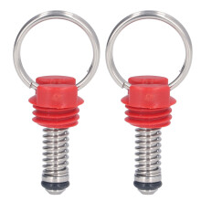 2er Set Keg-Druckentlastungsventil für Cornelius-Style, Sicherheitsrot
