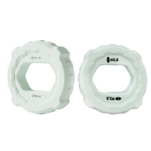 2ST Fitness Finger Gripper Ring Silikon Hand Muskelstärkare Ring Handled Finger Trainer Övning Cyan
