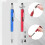 Men'S Tool Pen 6 in 1 Screwdriver Pen Bulk Multi-Function Pen with Refill Ruler Level Ballpoint Pen 3